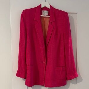 Vintage Women's Pink Tweed Blazer